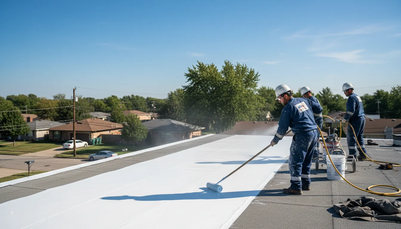 Commercial roof coating in Cooksburg, PA near me